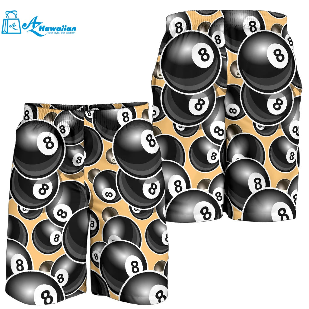 Billiard Ball Pattern Print Design 04 Men Shorts