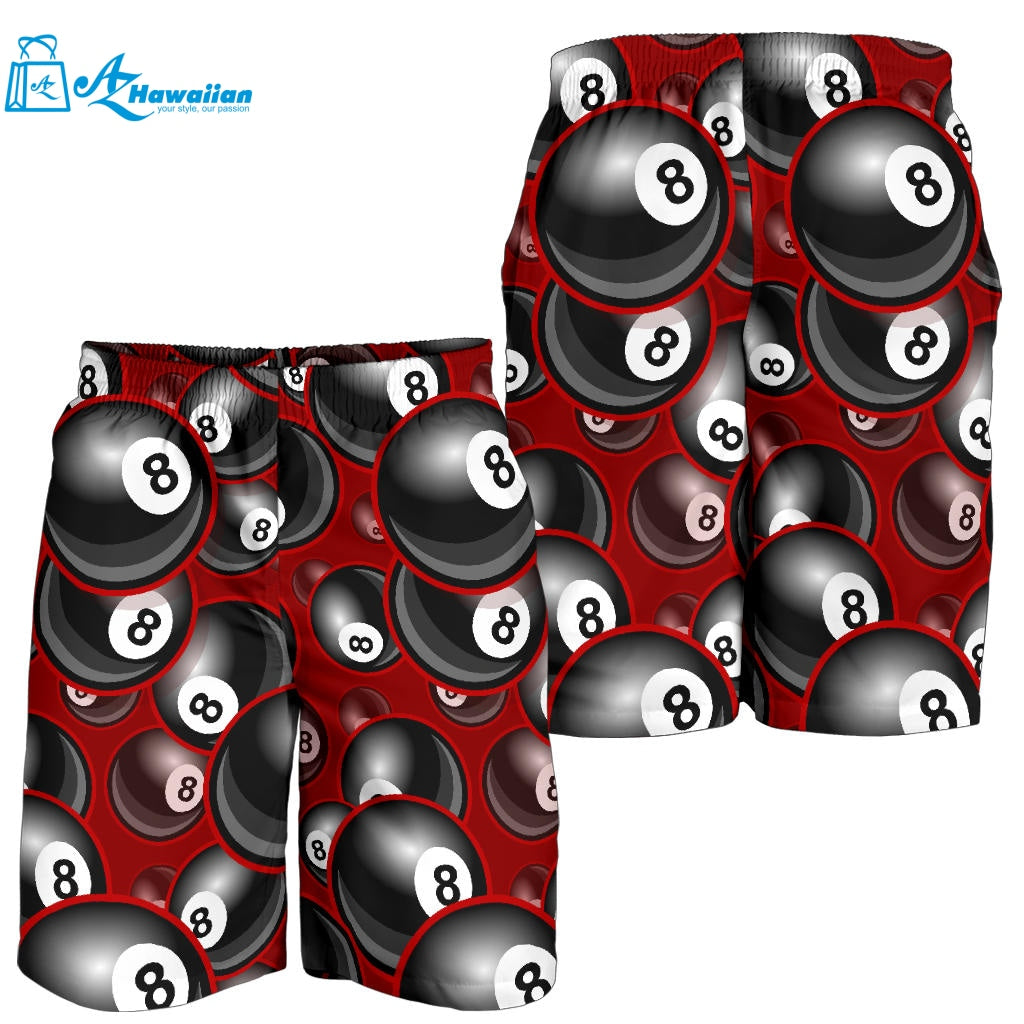 Billiard Ball Pattern Print Design 05 Men Shorts