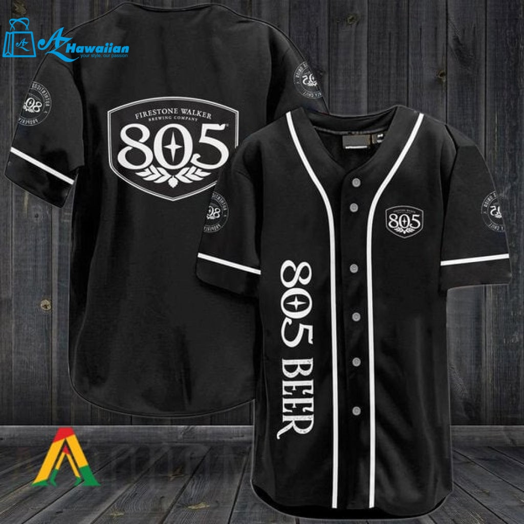 Black 805 Beer Baseball Jersey