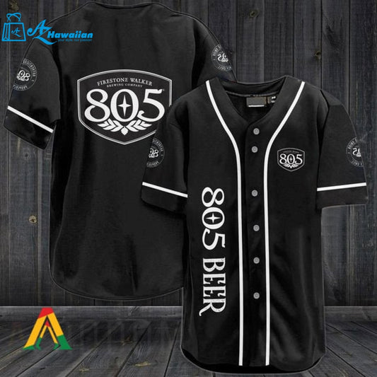 Black 805 Beer Baseball Jersey