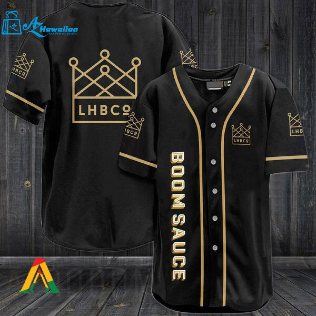 Black Boomsauce Beer Baseball Jersey