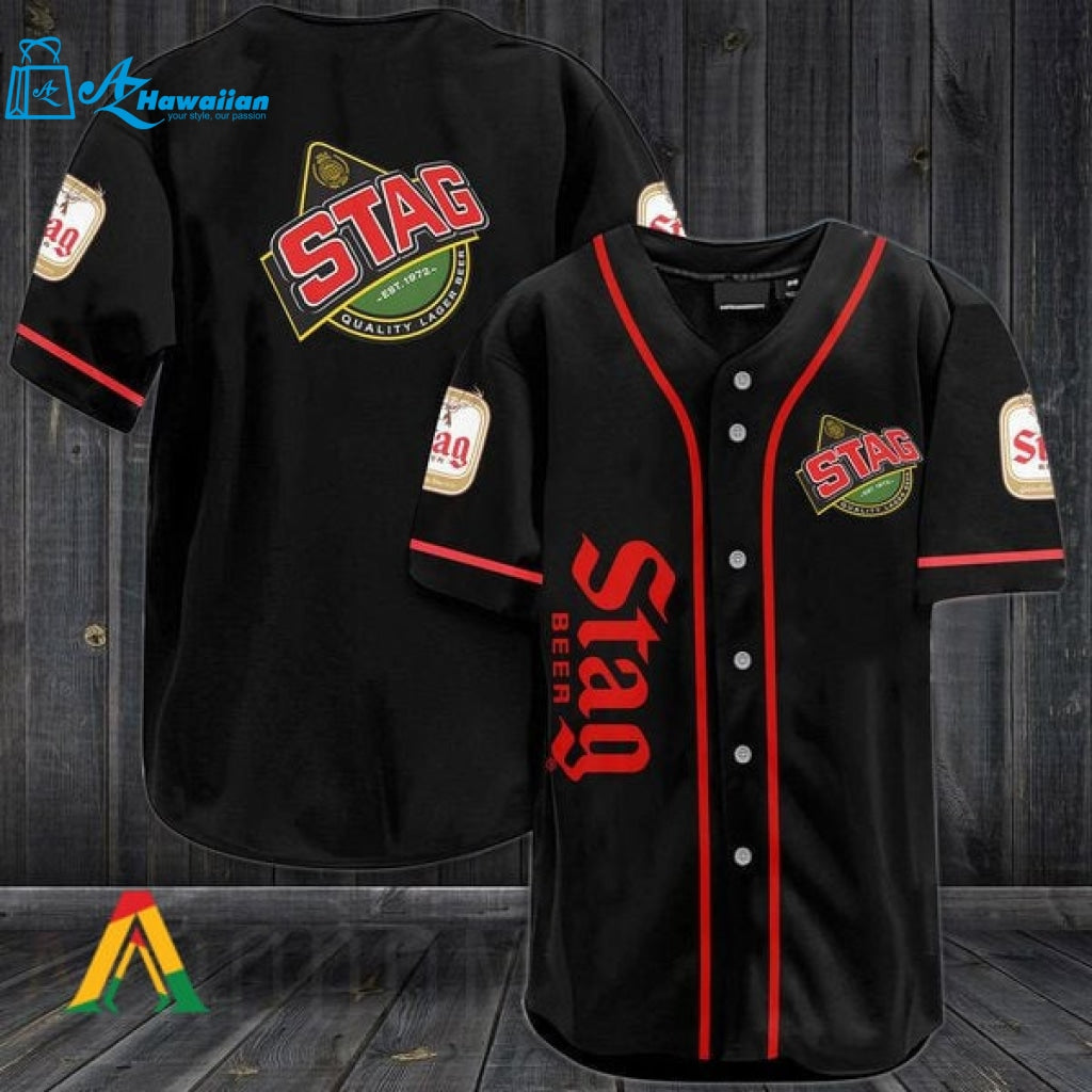 Black Stag Beer Baseball Jersey