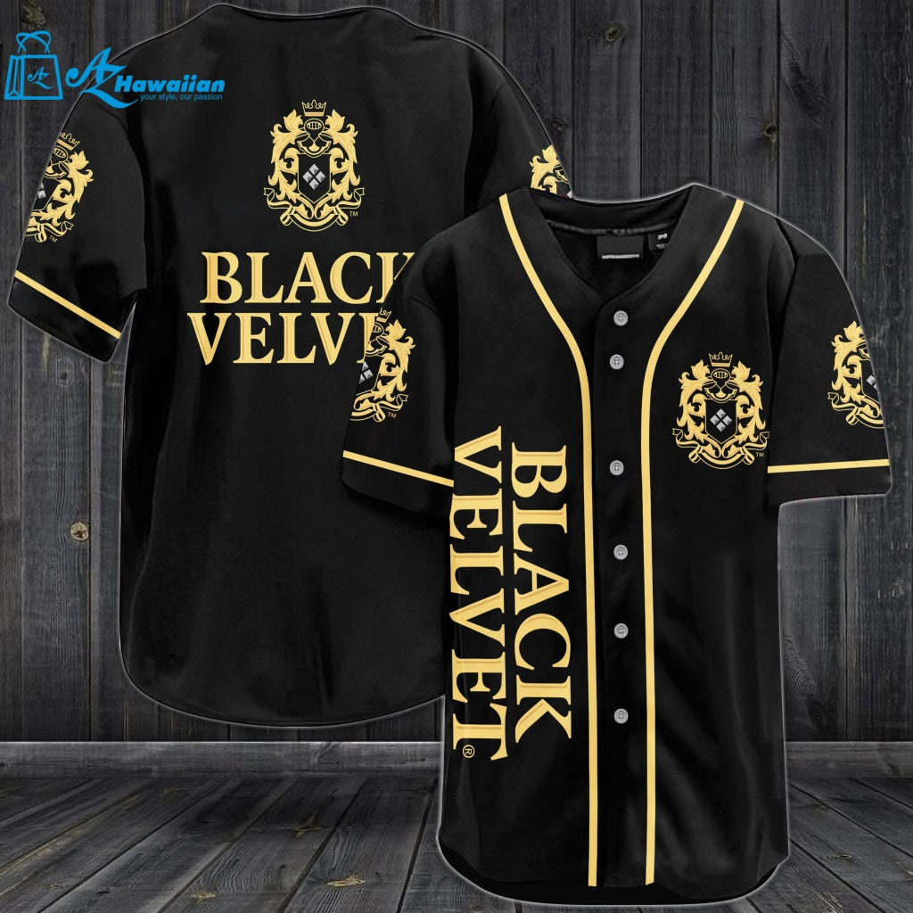 Black Velvet Whiskey Baseball Jersey 