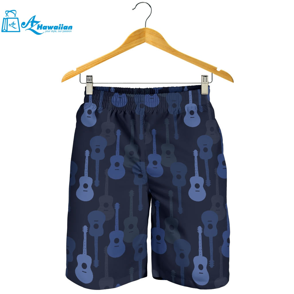 Blue Theme Guitar Pattern Men Shorts