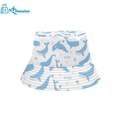 Blue whale pattern Unisex Bucket Hat