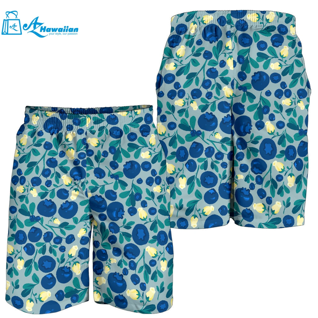 Blueberry Design Pattern Men Shorts