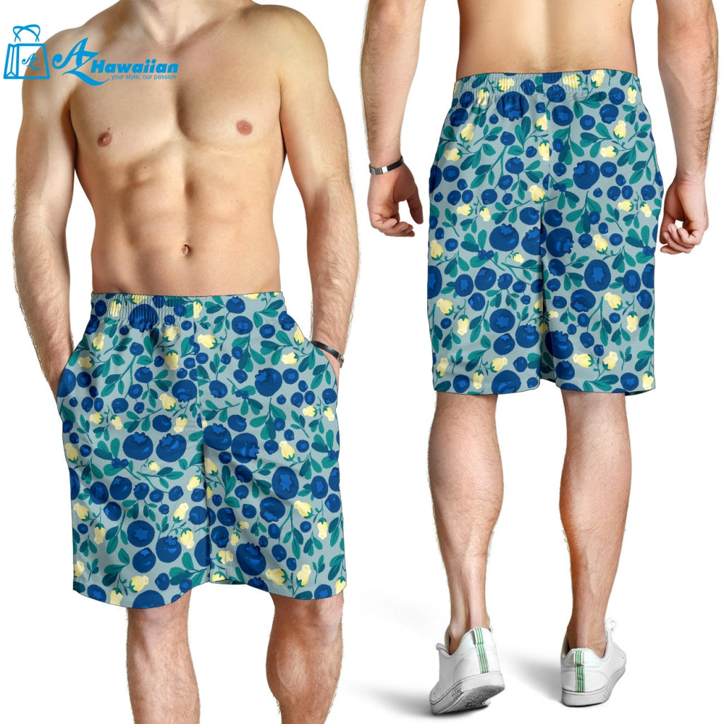 Blueberry Design Pattern Men Shorts