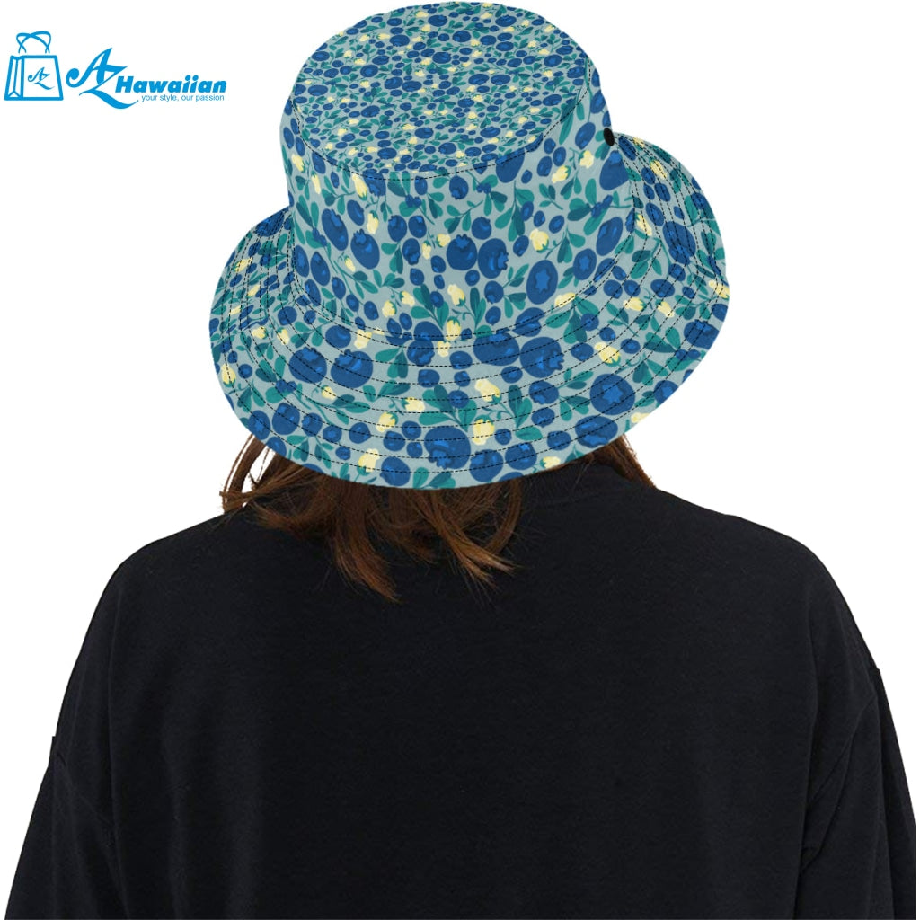 blueberry design pattern Unisex Bucket Hat