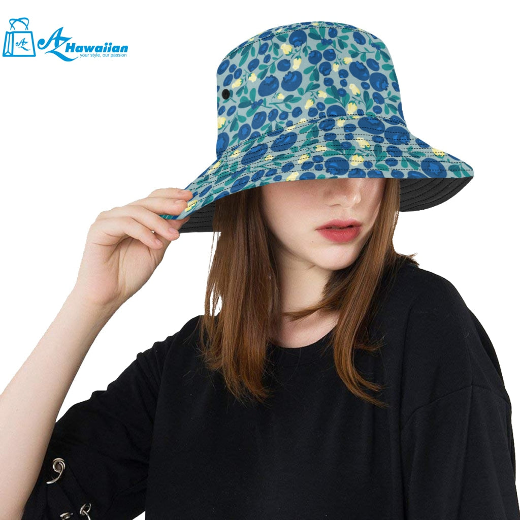 blueberry design pattern Unisex Bucket Hat