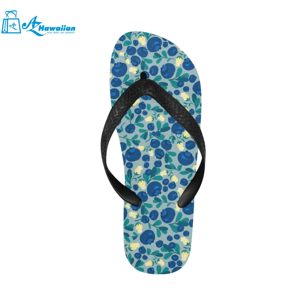 blueberry design pattern Unisex Flip Flops