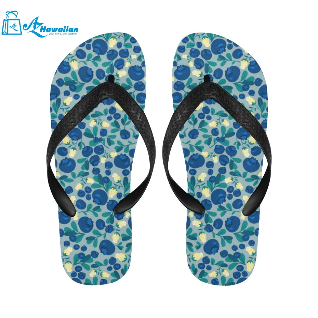 blueberry design pattern Unisex Flip Flops