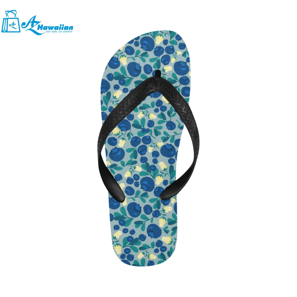 blueberry design pattern Unisex Flip Flops