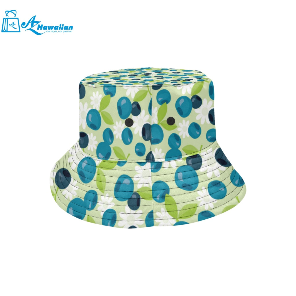 blueberry flower pattern Unisex Bucket Hat