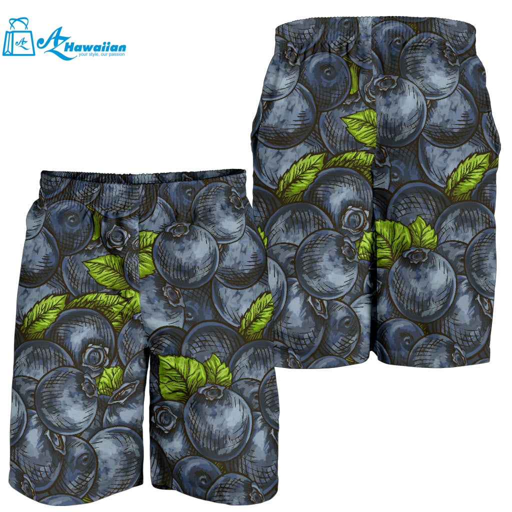 Blueberry Pattern Men Shorts