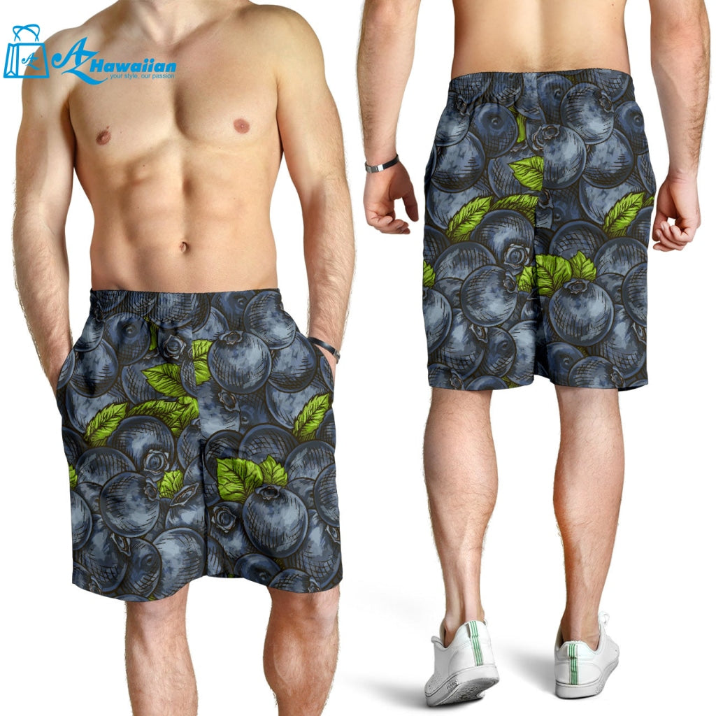 Blueberry Pattern Men Shorts