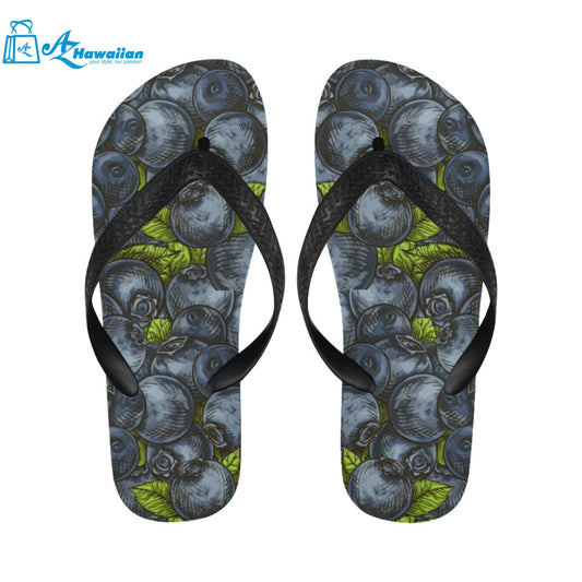 blueberry pattern Unisex Flip Flops