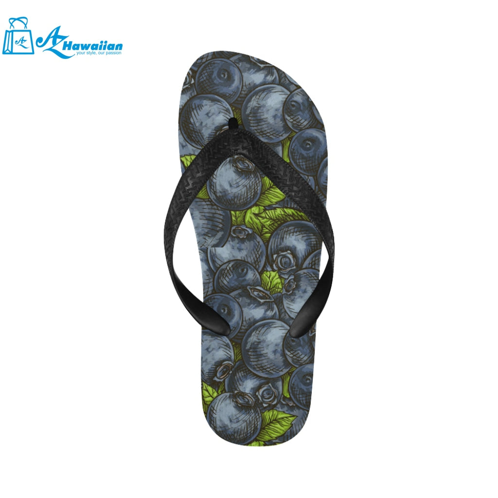 blueberry pattern Unisex Flip Flops