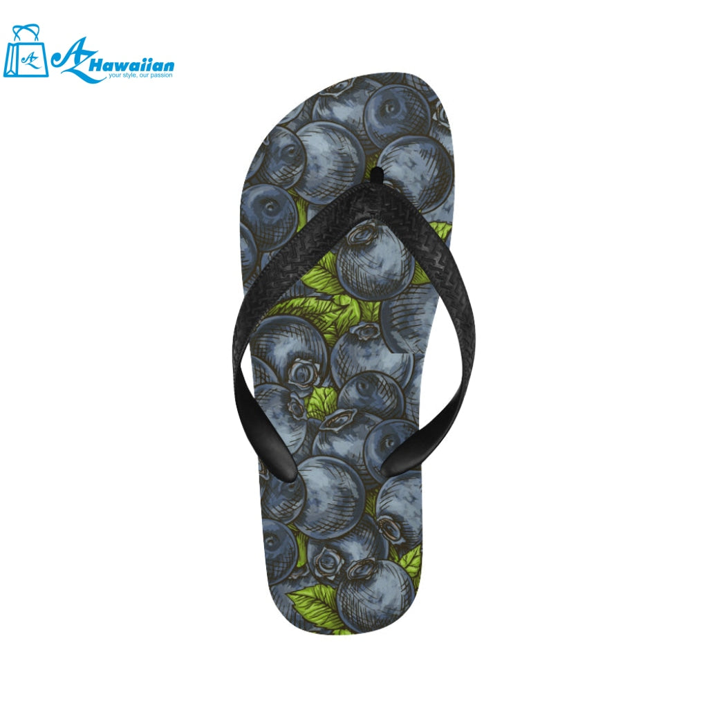 blueberry pattern Unisex Flip Flops