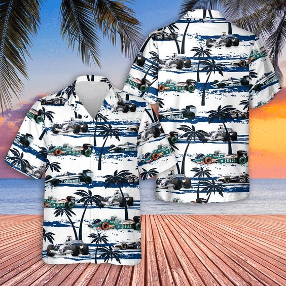 BMW in Formula One Hawaiian Graphic Print Short Sleeve 