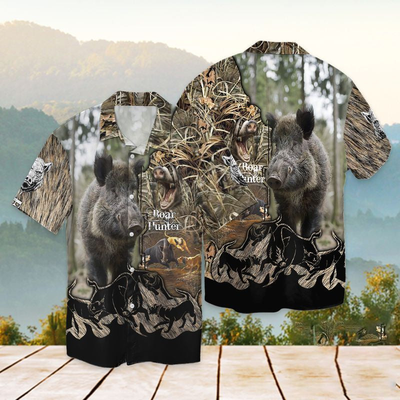 Boar Hunter For men And Women Graphic Print Short Sleeve 