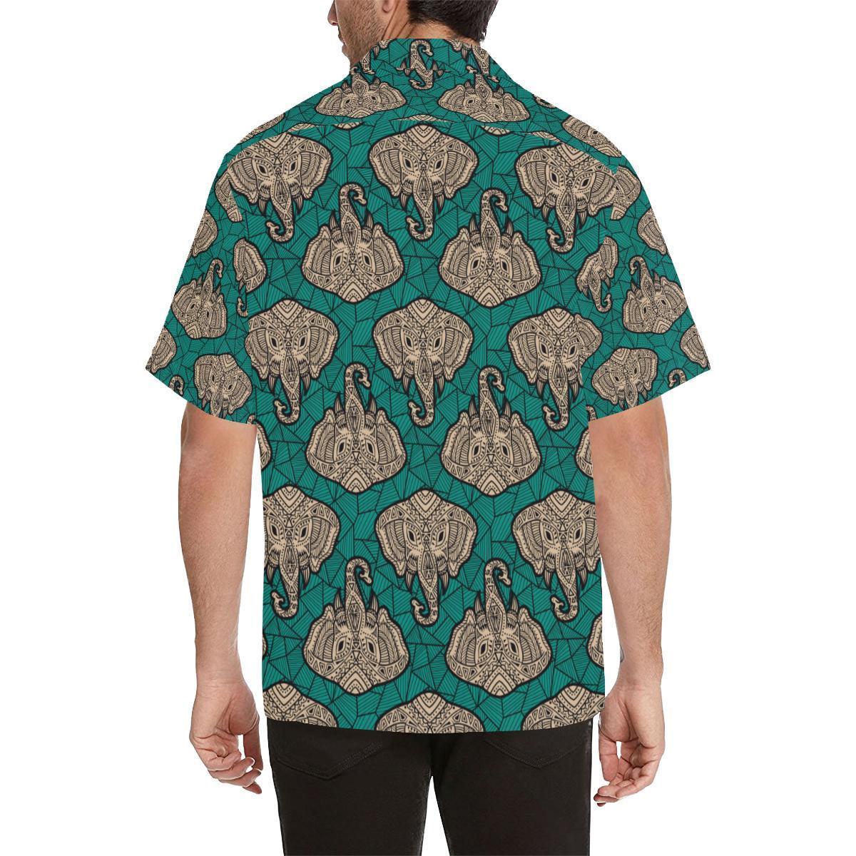 Boho Head Elephant Hawaiian Shirt