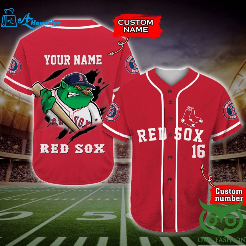 Boston Red Sox Baseball Jersey Personalized Gift, Custom Name Number