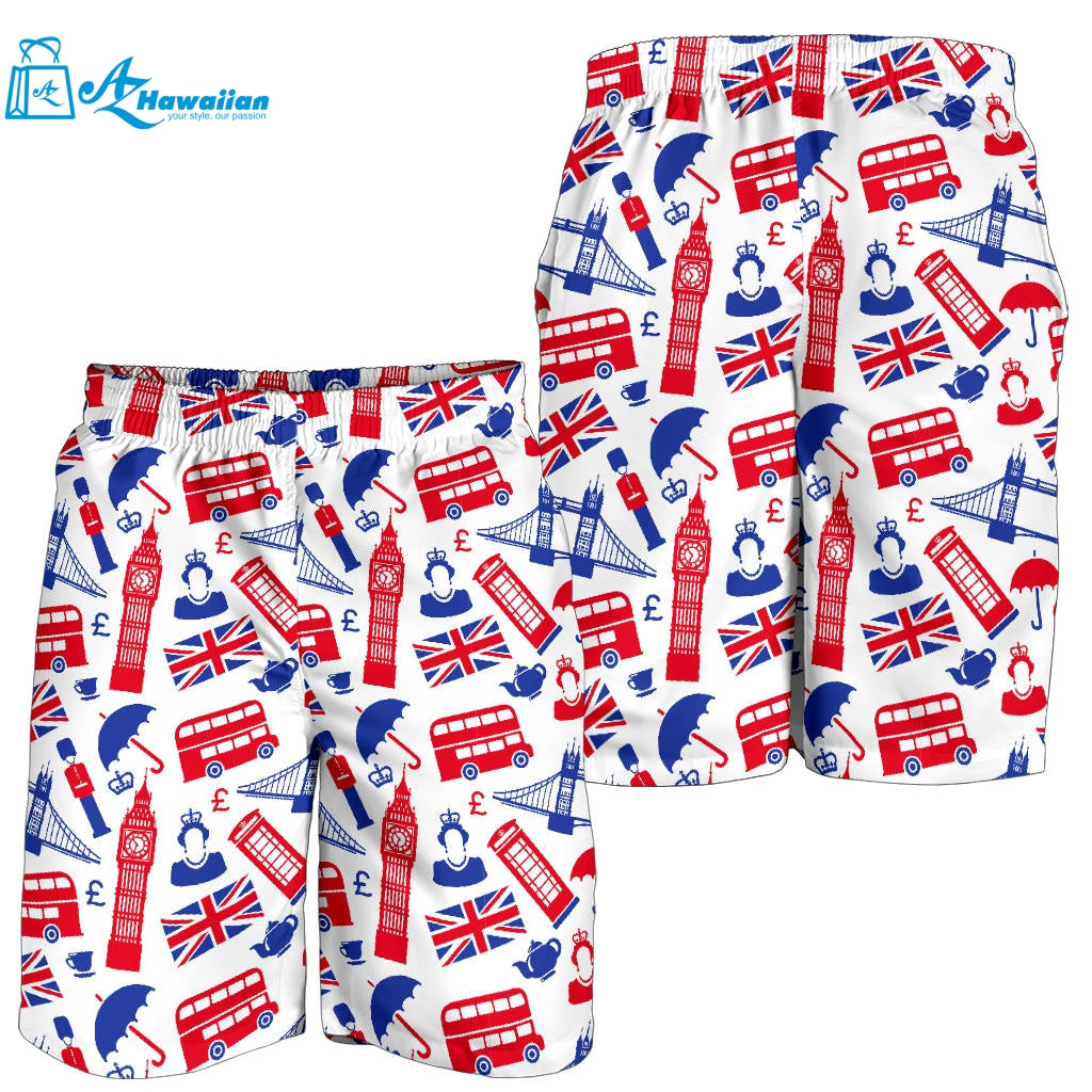 British Pattern Print Design 01 Men Shorts