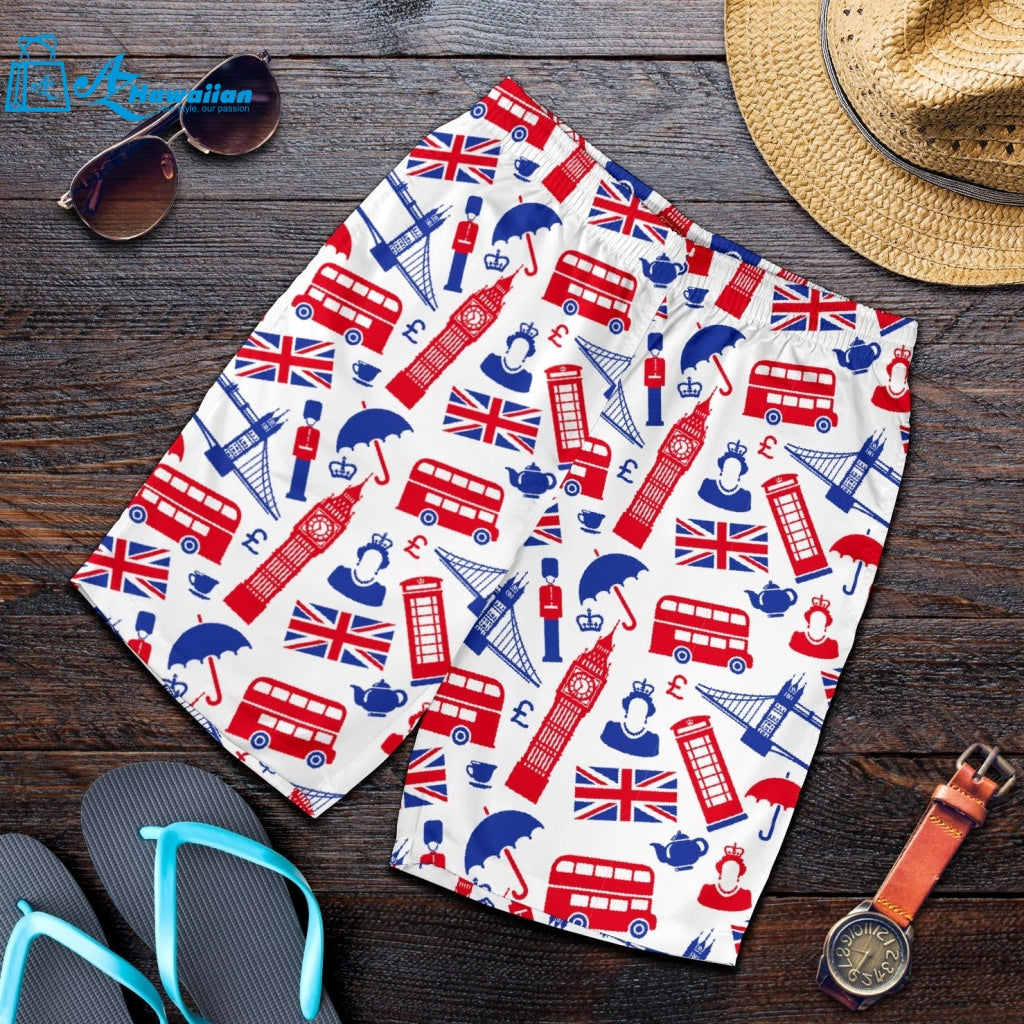 British Pattern Print Design 01 Men Shorts