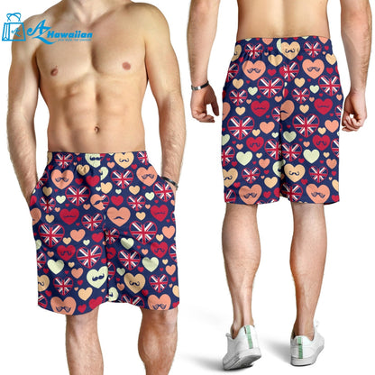 British Pattern Print Design 02 Men Shorts