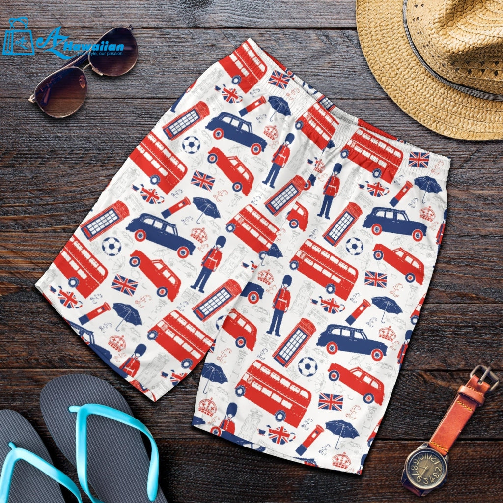 British Pattern Print Design 03 Men Shorts