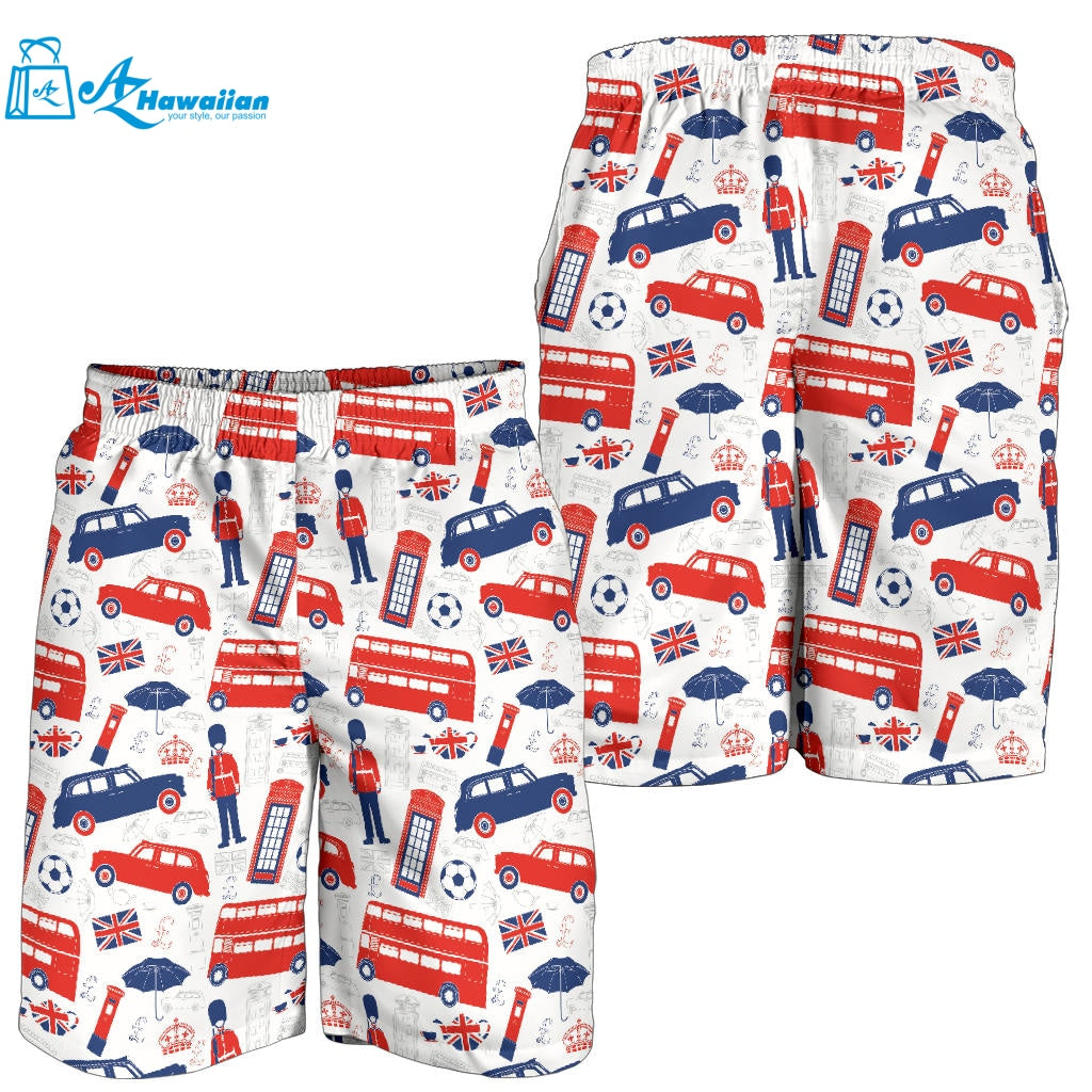 British Pattern Print Design 03 Men Shorts