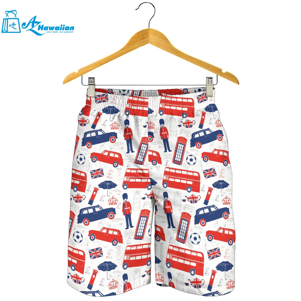 British Pattern Print Design 03 Men Shorts