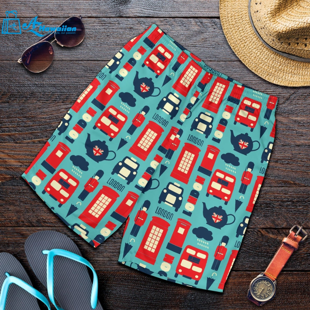 British Pattern Print Design 04 Men Shorts