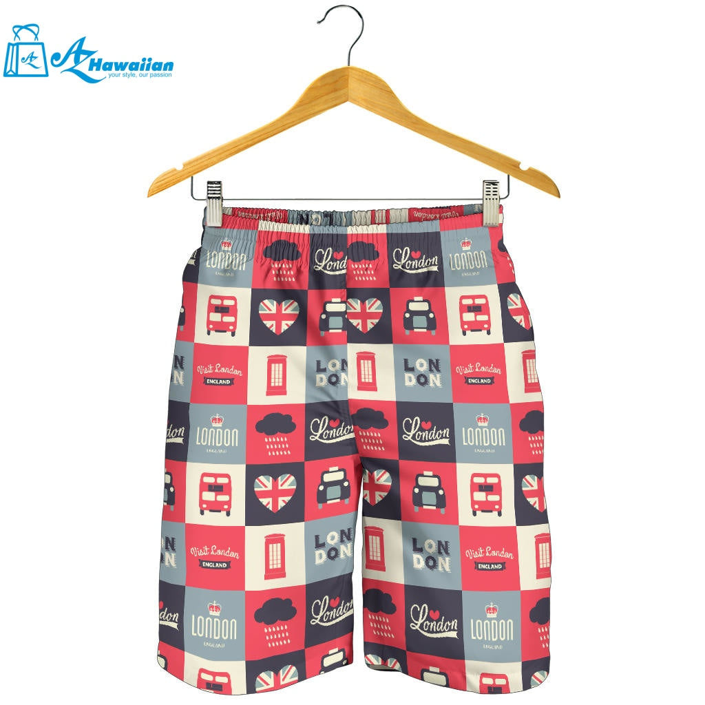 British Pattern Print Design 05 Men Shorts