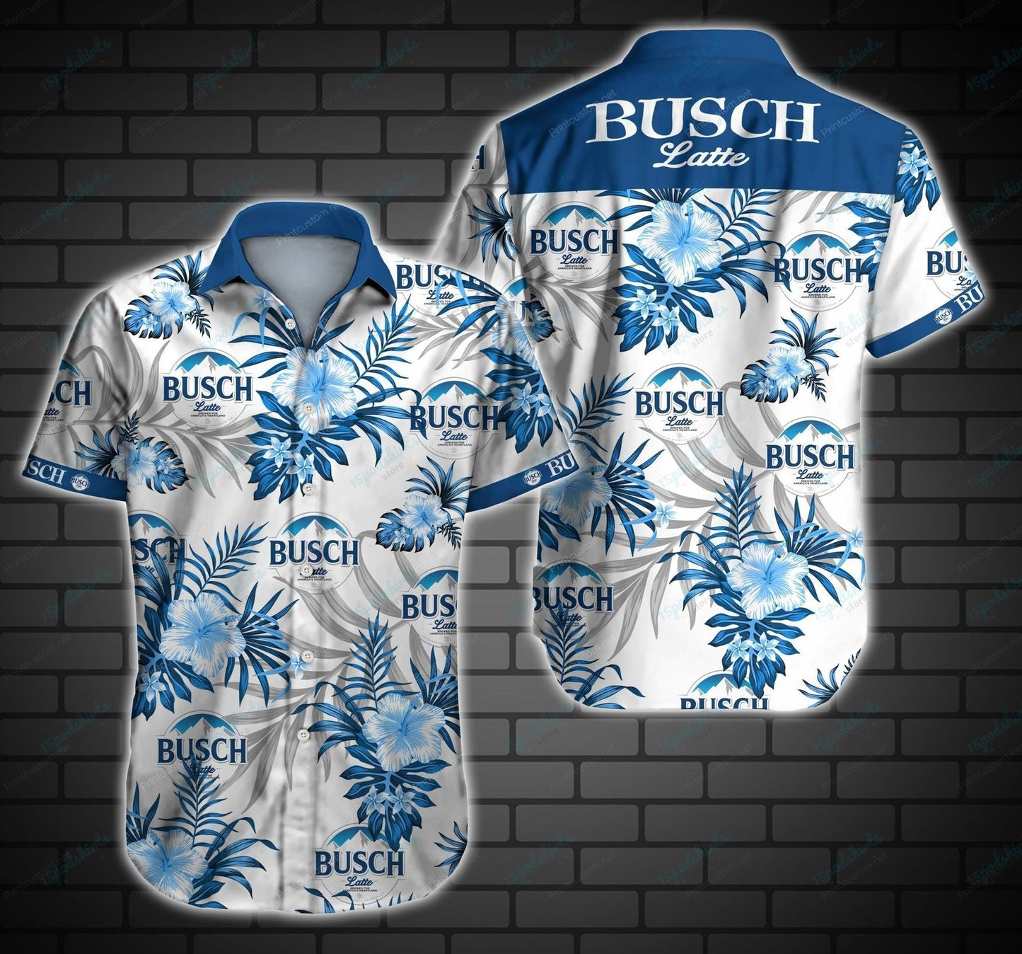 Busch Latte Hawaiian Shirt