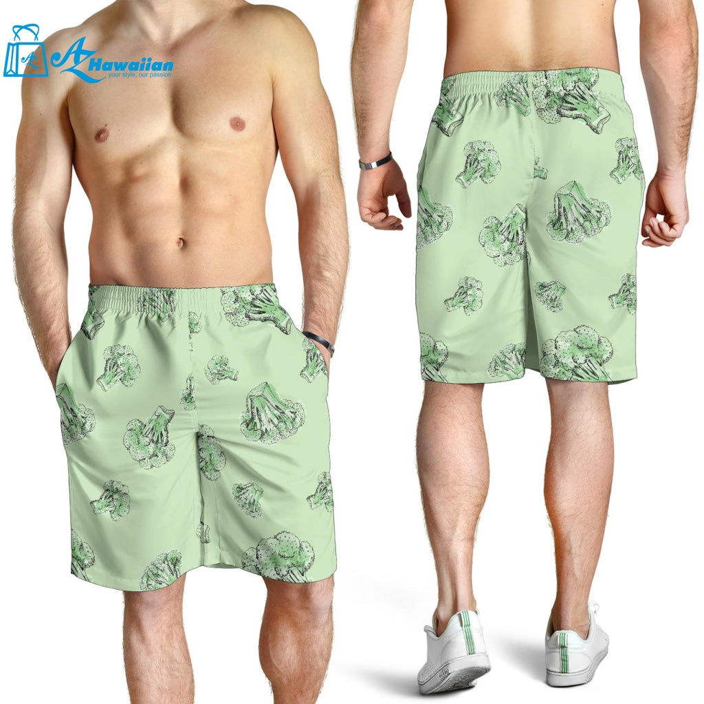 Broccoli Sketch Pattern Men Shorts