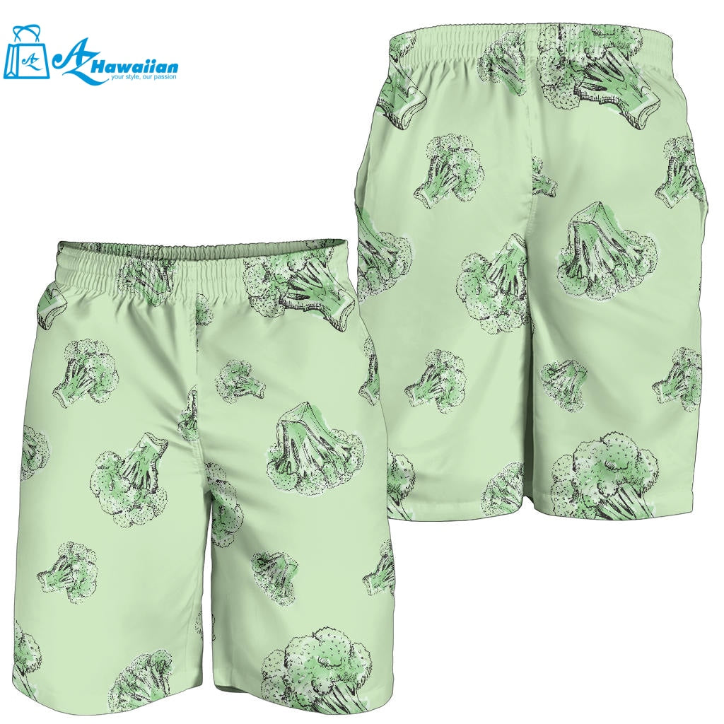 Broccoli Sketch Pattern Men Shorts