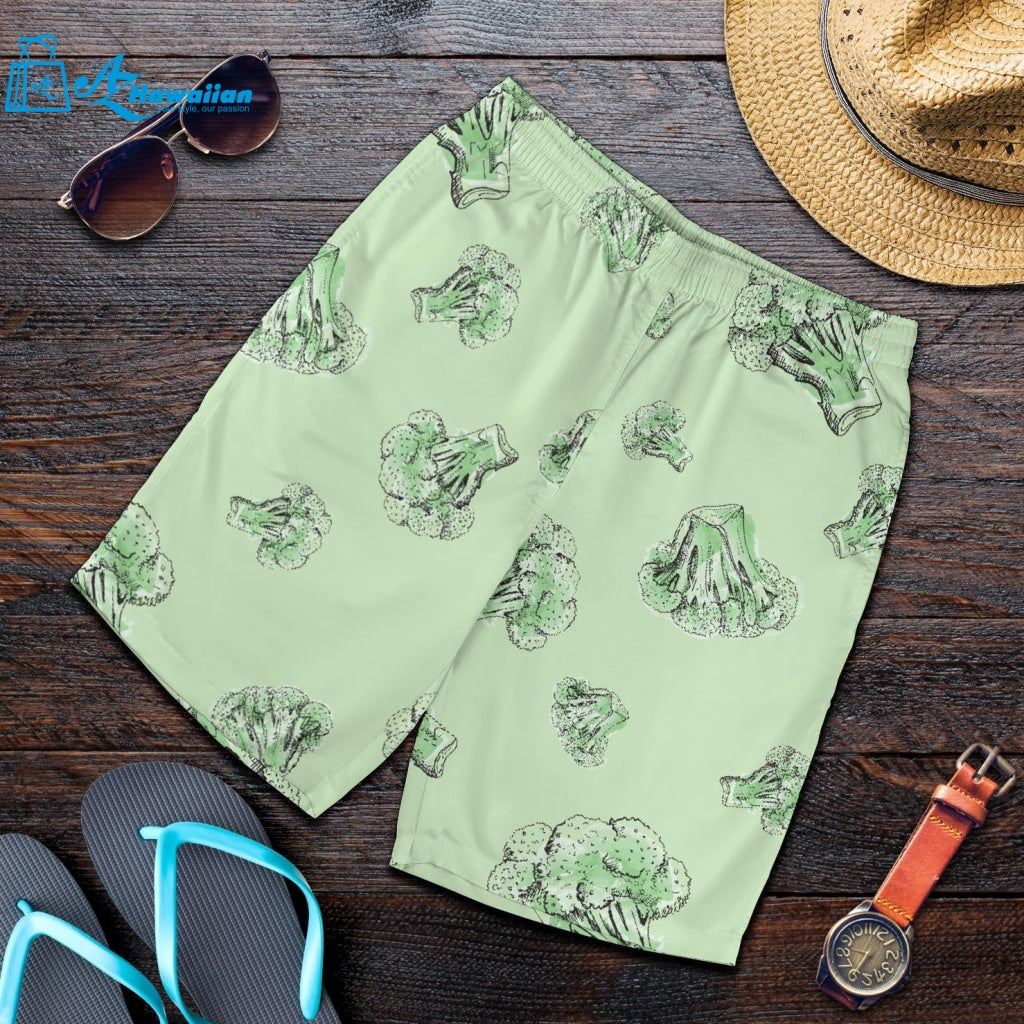 Broccoli Sketch Pattern Men Shorts