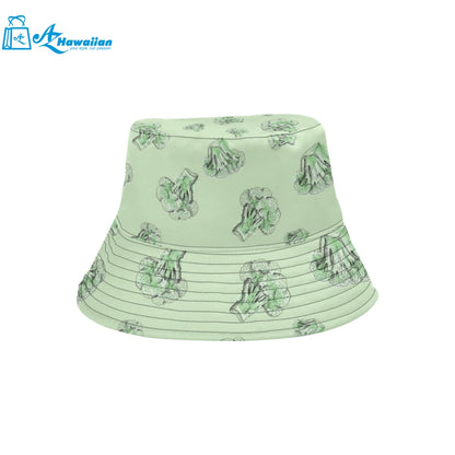 broccoli sketch pattern Unisex Bucket Hat