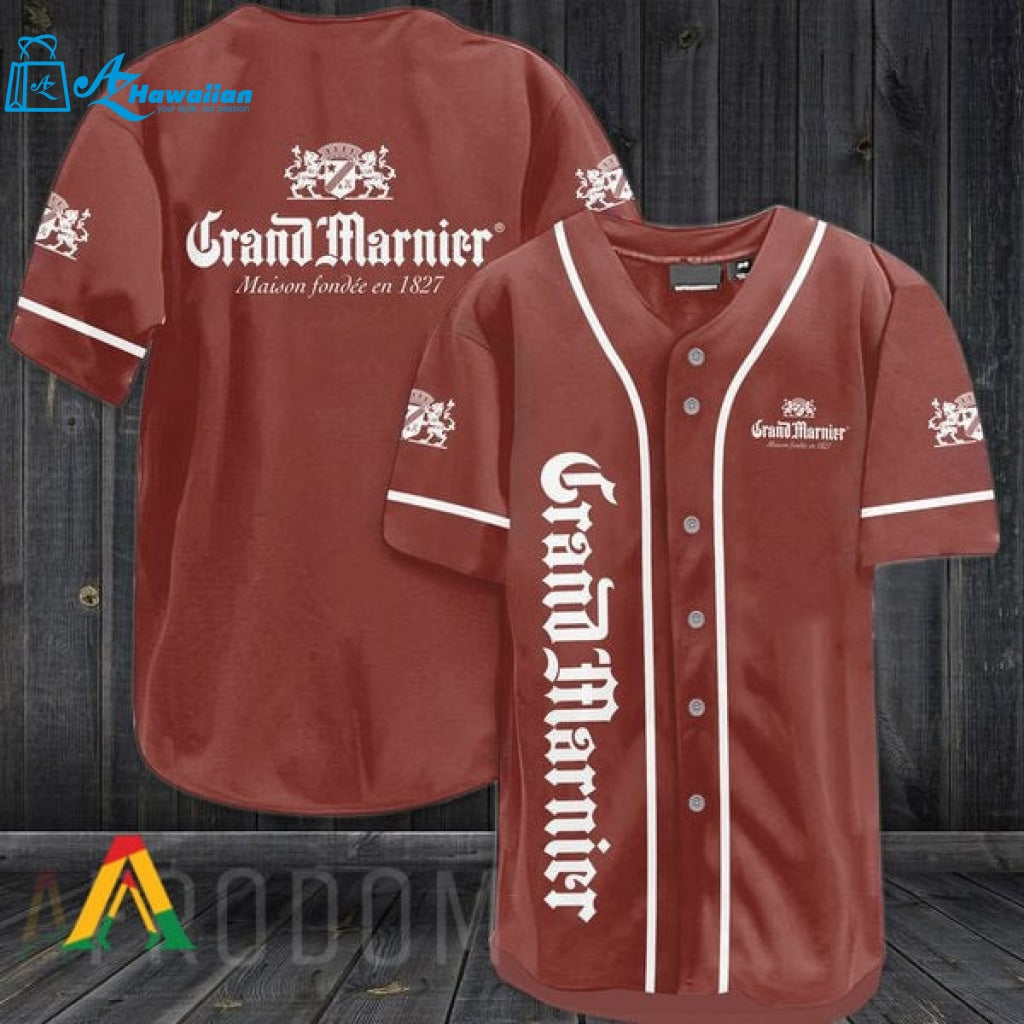 Brown Grand Marnier Baseball Jersey