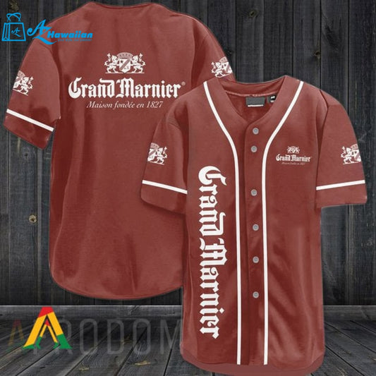 Brown Grand Marnier Baseball Jersey