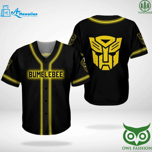 BUMBLEBEE TRANSFORMER BASEBALL JERSEY SHIRT