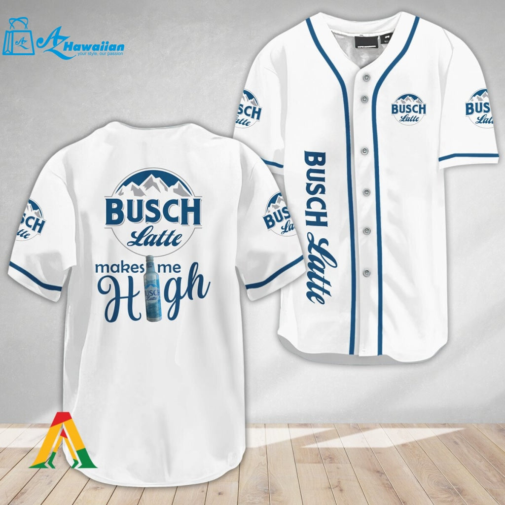 Busch Latte Make Me High Baseball Jersey