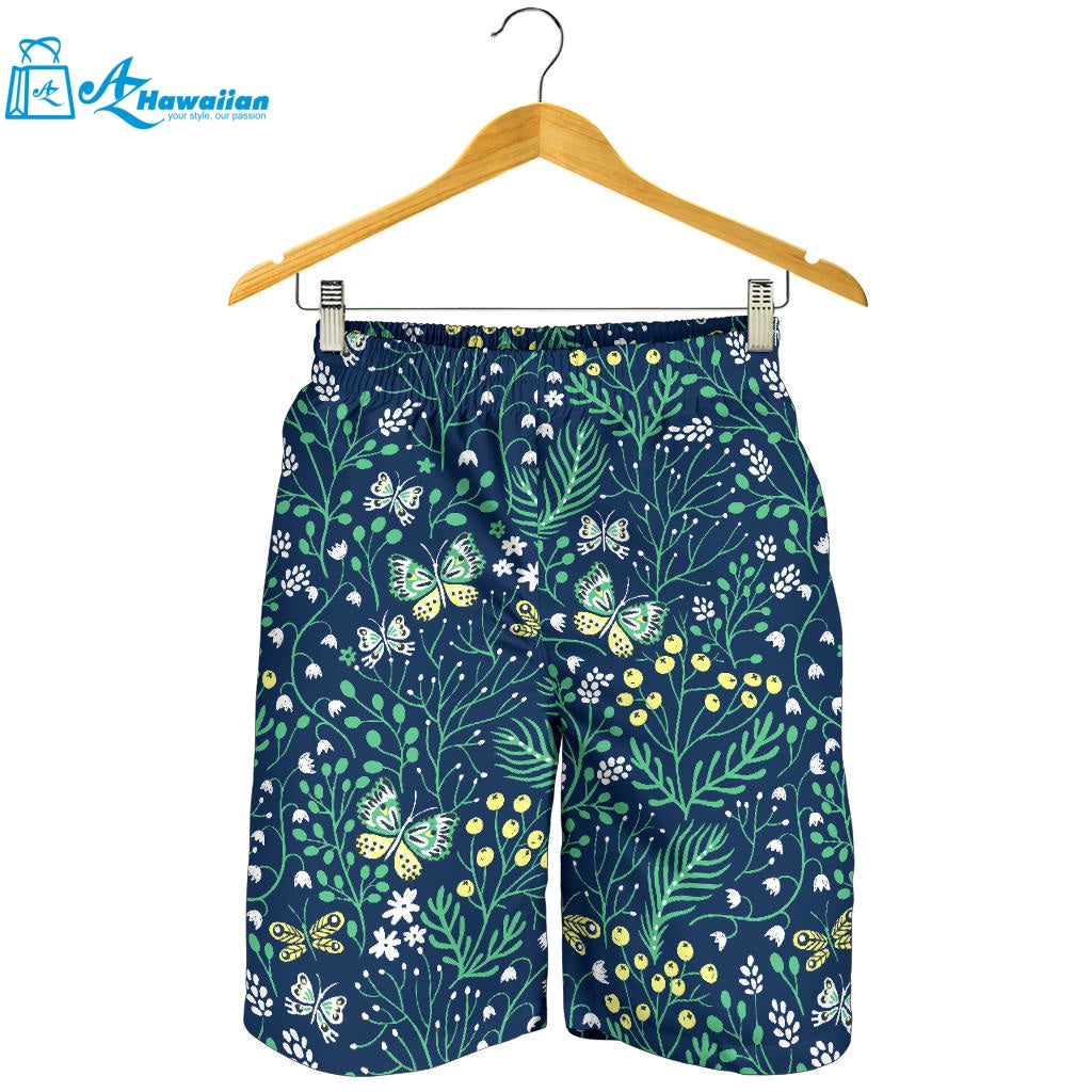 Butterfly Leaves Pattern Men Shorts