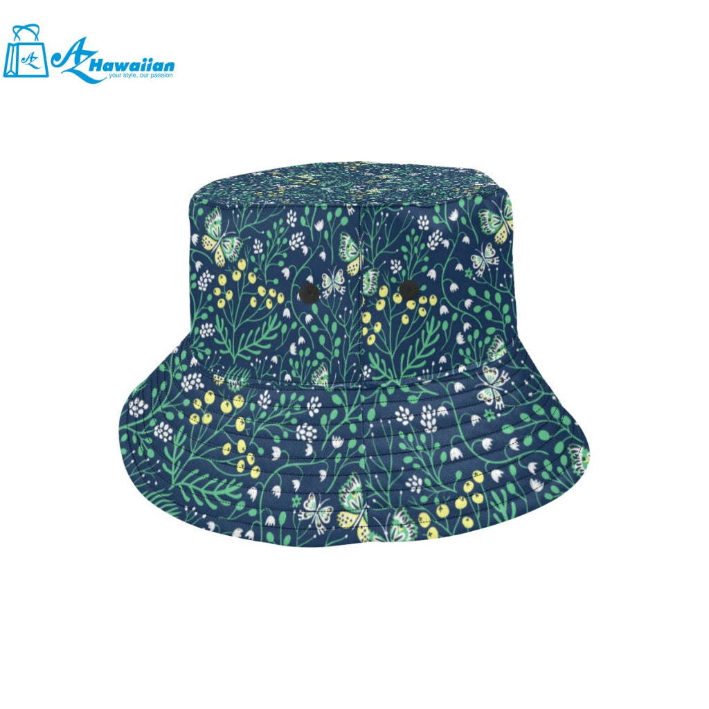 butterfly leaves pattern Unisex Bucket Hat