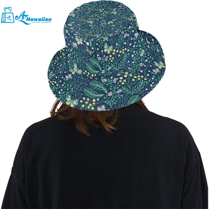 butterfly leaves pattern Unisex Bucket Hat