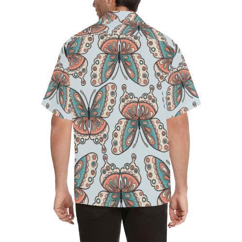 Butterfly Pattern Hawaiian Shirt