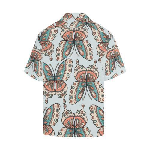 Butterfly Pattern Hawaiian Shirt