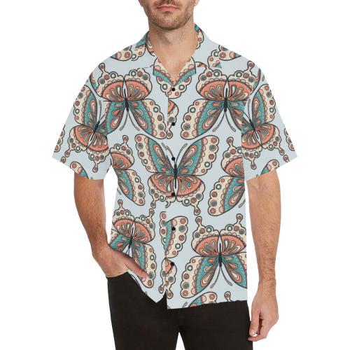 Butterfly Pattern Hawaiian Shirt