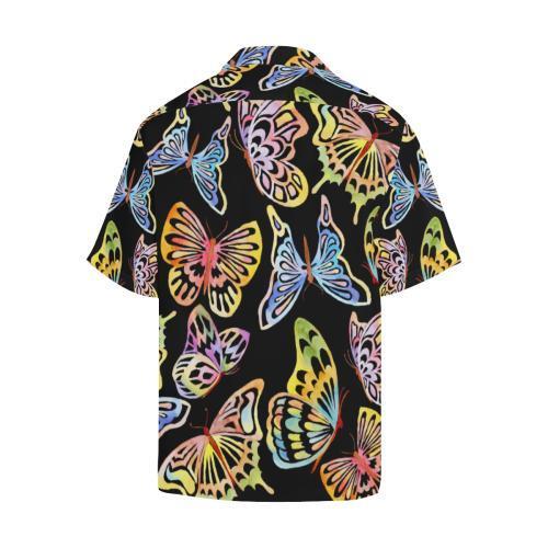 Butterfly Water Color Rainbow Hawaiian Shirt